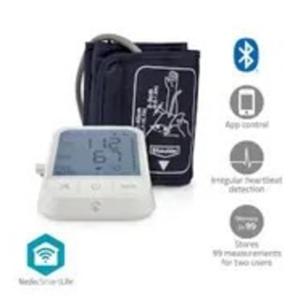 Nedis BTHBP10WT blood pressure unit Upper arm Automatic 1 user(s)
