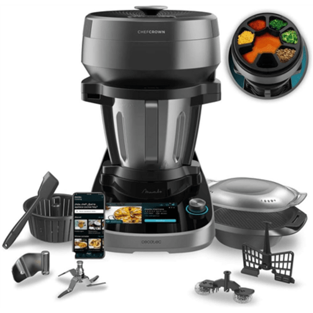 Cecotec Mambo CooKing Victory | Multifunctional Robot | 1700 W | Number of speeds 19 | Bowl capacity 4.5 L | Black/Grey
