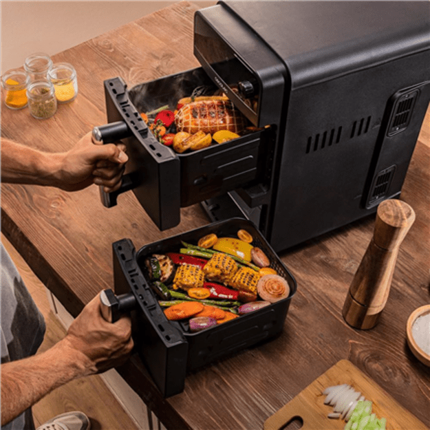 Cecotec Double hot air fryer | Cecofry DuoLevel 10000 | Power 2400 W | Capacity 10 L | Black