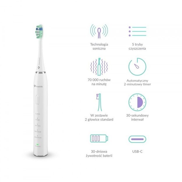 TrueLife SonicBrush Clean30 Duo Sonic Toothbrush