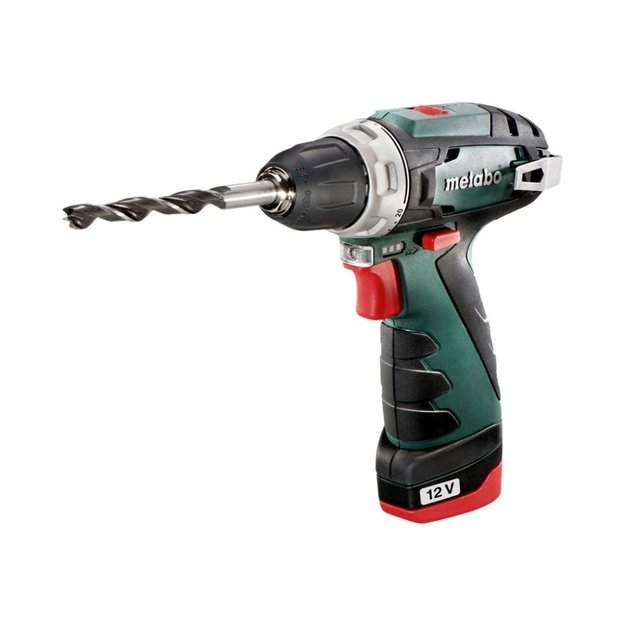 Gręžtuvas Metabo PowerMaxx BS Basic 1400 RPM Black, Green