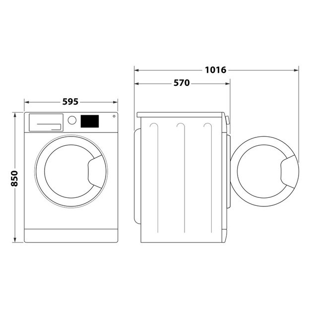 Skalbimo ma&scaron;ina su džiovinimo funkcija Whirlpool FFWDB 964489 SBSV EE, 9 kg /6 kg