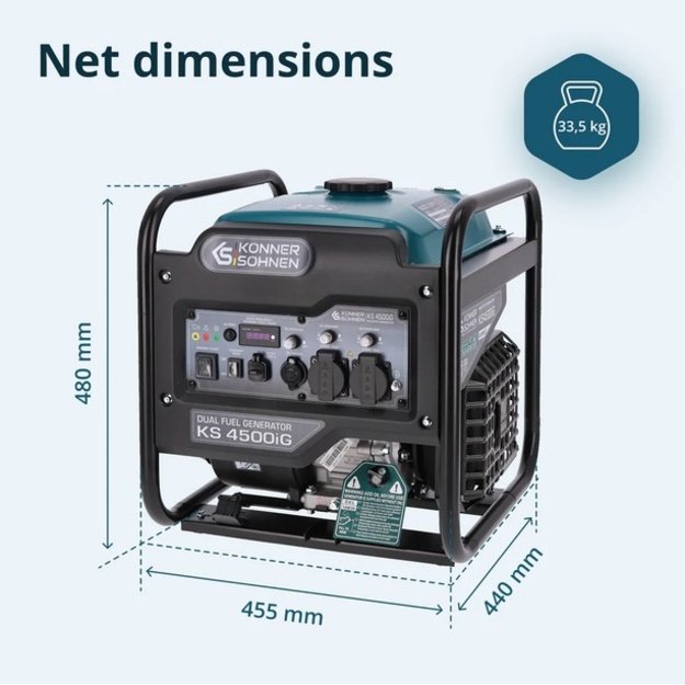 Inverterinis generatorius KS 4500iG KONNER  amp SOHNEN