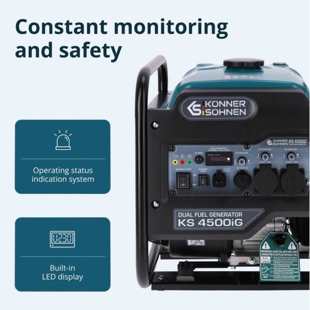 Inverterinis generatorius KS 4500iG KONNER  amp SOHNEN