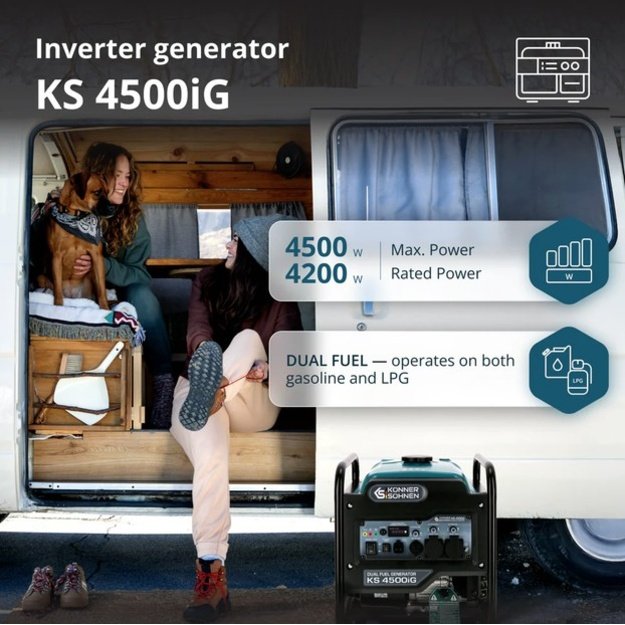 Inverterinis generatorius KS 4500iG KONNER  amp SOHNEN