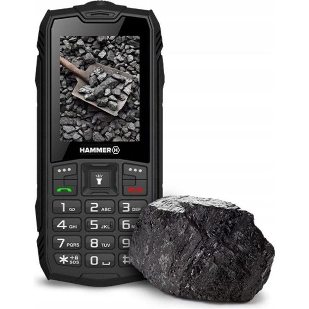 myPhone Hammer Rock 6.1 cm (2.4 ) 155 g Black Camera phone
