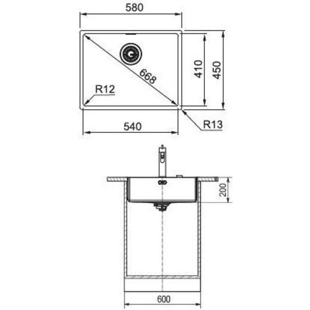 FRANKE BXX 210/110-54 su ventiliu 127.0372.488