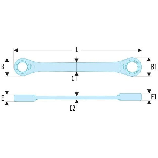 Facom &lrm;64.3/8X7/16 1 pc(s)