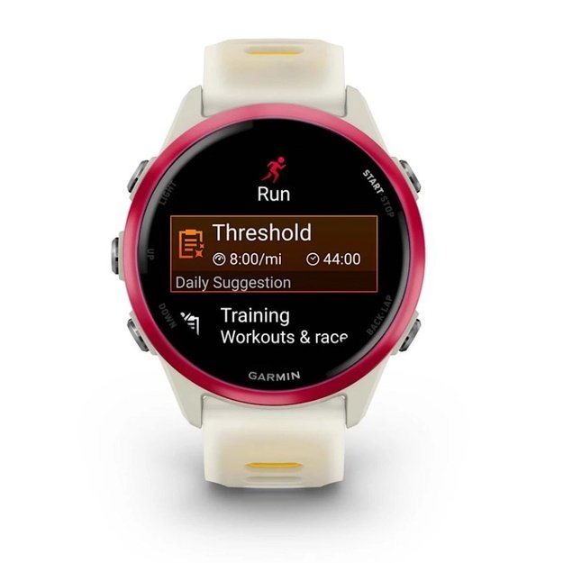 Garmin Forerunner 570 3.05 cm (1.2 ) AMOLED 42 mm Digital 390 x 390 pixels Touchscreen Pink, White Wi-Fi GPS (satellite)