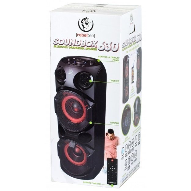 Rebeltec SoundBox 630 Portable Bluetooth player  70W RMS