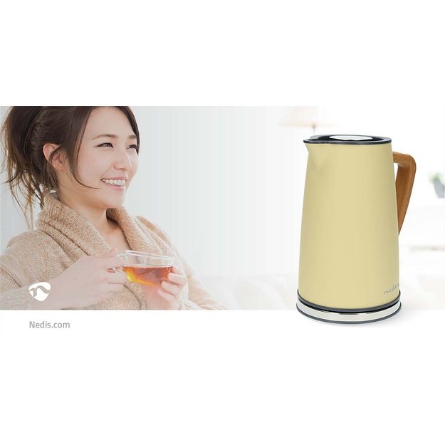 Nedis KAWK510EYW electric kettle 1.7 L 2200 W Yellow