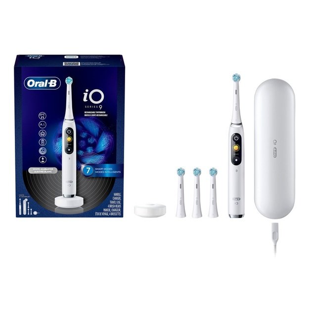 Braun Oral-B iO Series 9 White Alabaster Luxe Edition
