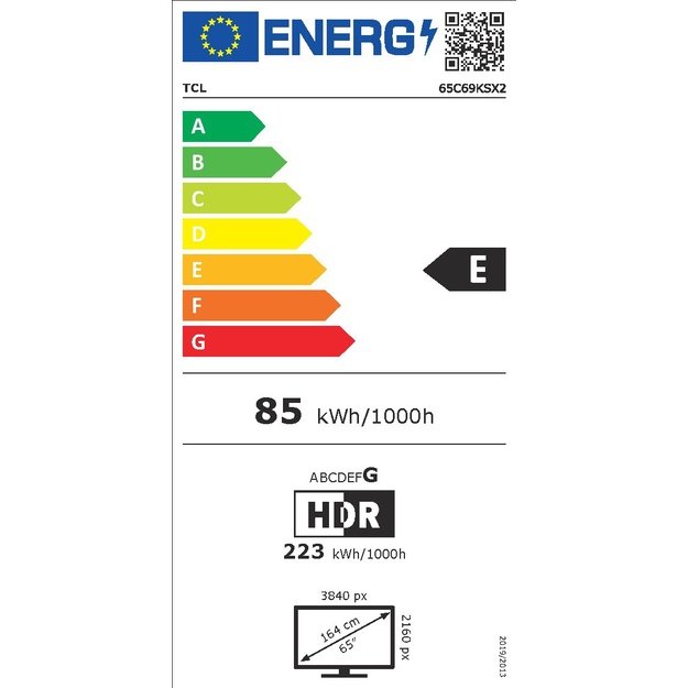 TCL C69KS 65C69KS TV 165.1 cm (65 ) 4K Ultra HD Smart TV Wi-Fi Metallic
