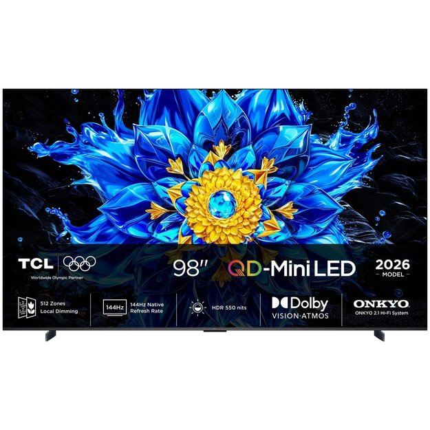 TCL P8L 98P8L TV 2.49 m (98 ) 4K Ultra HD Smart TV Wi-Fi Black 1000 cd/m&sup2;