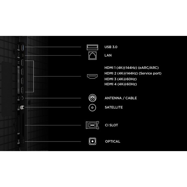 TCL P8L 98P8L TV 2.49 m (98 ) 4K Ultra HD Smart TV Wi-Fi Black 1000 cd/m&sup2;