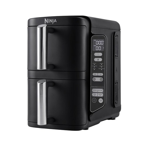 Ninja SL300EU fryer Double 7.6 L Stand-alone 2470 W Low fat fryer Black