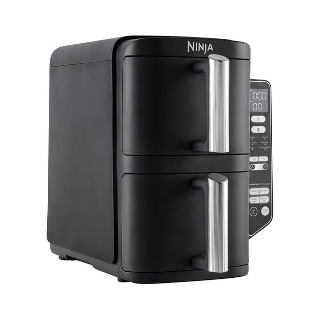 Ninja SL300EU fryer Double 7.6 L Stand-alone 2470 W Low fat fryer Black