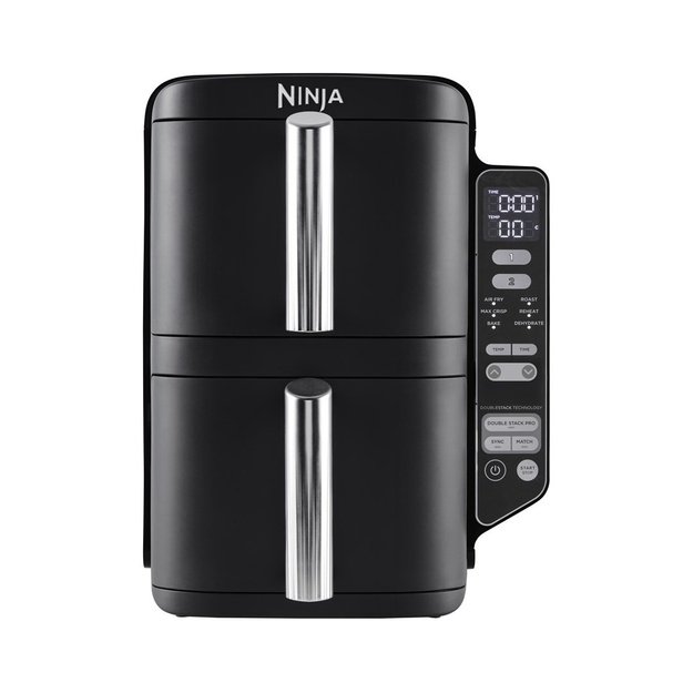 Ninja SL300EU fryer Double 7.6 L Stand-alone 2470 W Low fat fryer Black