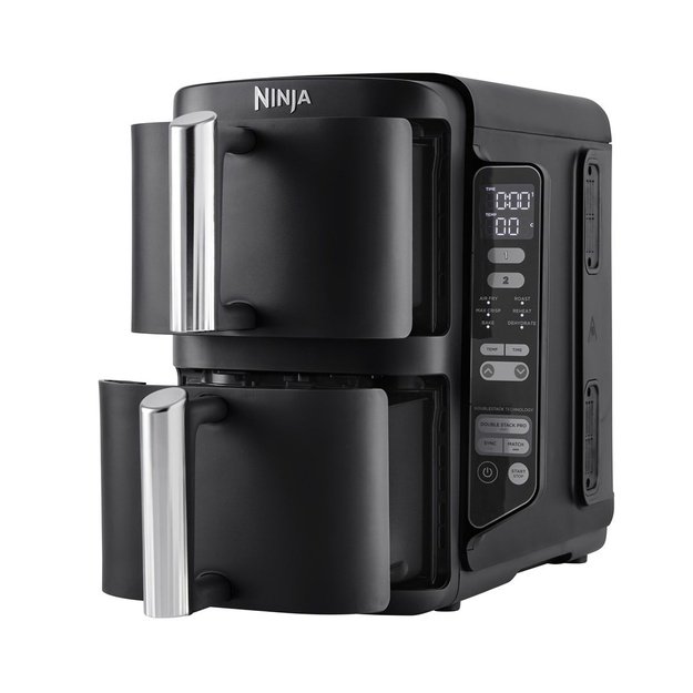 Ninja SL300EU fryer Double 7.6 L Stand-alone 2470 W Low fat fryer Black