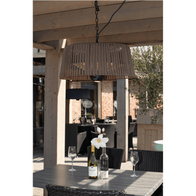 SUNRED | Heater | ARTIX M-HO BROWN, Corda Bright Hanging | Infrared | 1800 W | Brown | IP24