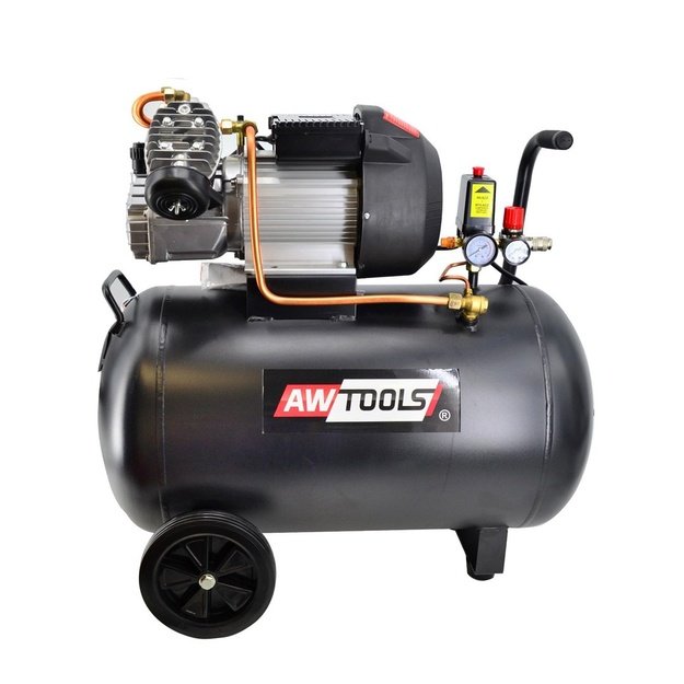 AWTOOLS OIL COMPRESSOR ZVA-50L V CAPACITY 370/min. TANK 50l