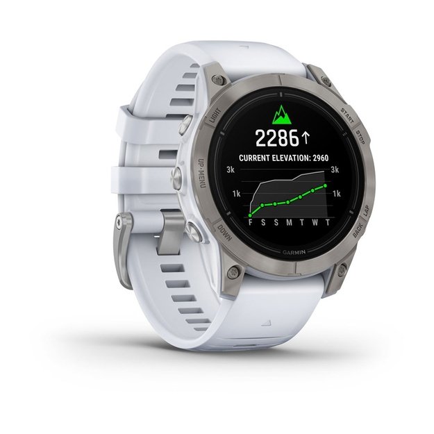 Garmin epix Pro (Gen 2) 3.3 cm (1.3 ) AMOLED 47 mm Digital 416 x 416 pixels Touchscreen Titanium Wi-Fi GPS (satellite)