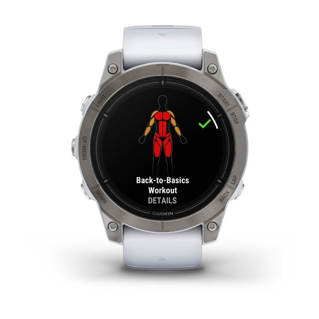 Garmin epix Pro (Gen 2) 3.3 cm (1.3 ) AMOLED 47 mm Digital 416 x 416 pixels Touchscreen Titanium Wi-Fi GPS (satellite)
