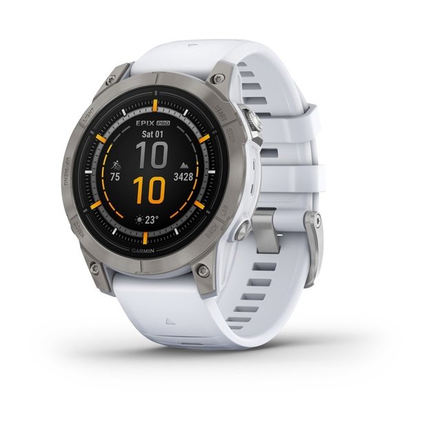 Garmin epix Pro (Gen 2) 3.3 cm (1.3 ) AMOLED 47 mm Digital 416 x 416 pixels Touchscreen Titanium Wi-Fi GPS (satellite)