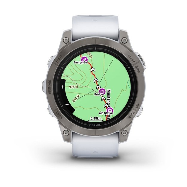 Garmin epix Pro (Gen 2) 3.3 cm (1.3 ) AMOLED 47 mm Digital 416 x 416 pixels Touchscreen Titanium Wi-Fi GPS (satellite)