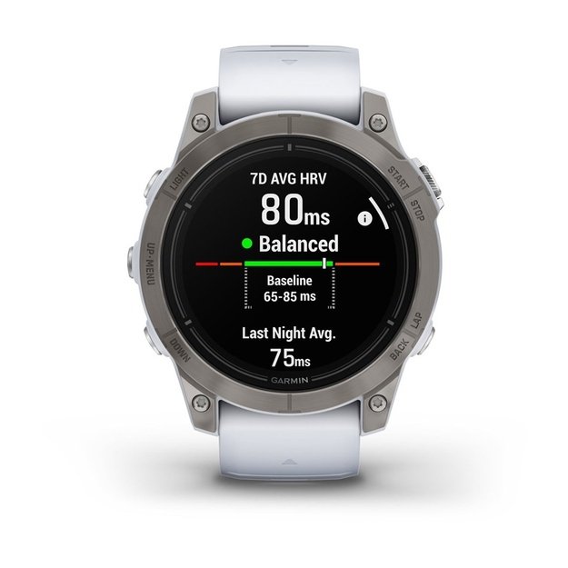 Garmin epix Pro (Gen 2) 3.3 cm (1.3 ) AMOLED 47 mm Digital 416 x 416 pixels Touchscreen Titanium Wi-Fi GPS (satellite)