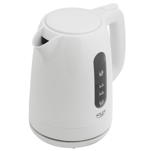 Adler Kettle | AD 1380w | Electric | 2200 W | 1 L | Polypropylene | 360&deg; rotational base | White