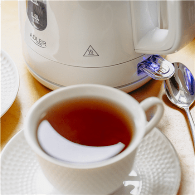 Adler Kettle | AD 1380w | Electric | 2200 W | 1 L | Polypropylene | 360&deg; rotational base | White
