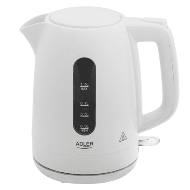 Adler Kettle | AD 1380w | Electric | 2200 W | 1 L | Polypropylene | 360&deg; rotational base | White