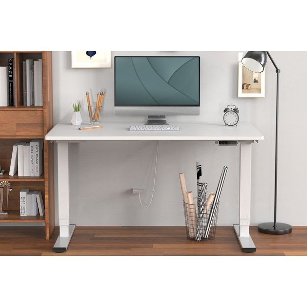 Digitus Electrically Height-Adjustable Table Frame, dual motor, 3 levels, white