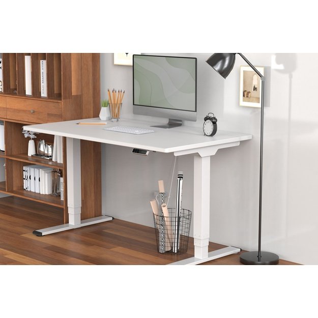 Digitus Electrically Height-Adjustable Table Frame, dual motor, 3 levels, white