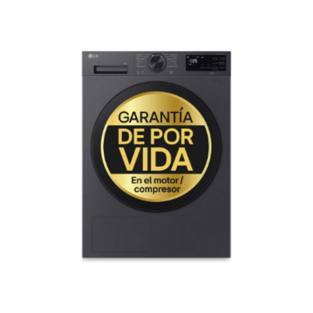 LG Dryer Machine | RHX5009TBB | Energy efficiency class B | Front loading | 9 kg | Heat pump | LED | Depth 66 cm | Wi-Fi | Matte
