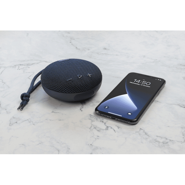 Bluetooth kolonėlė STREETZ atspari vandeniui, 1x 5 W, AUX, IPX7, mic, mėlyna / CM769