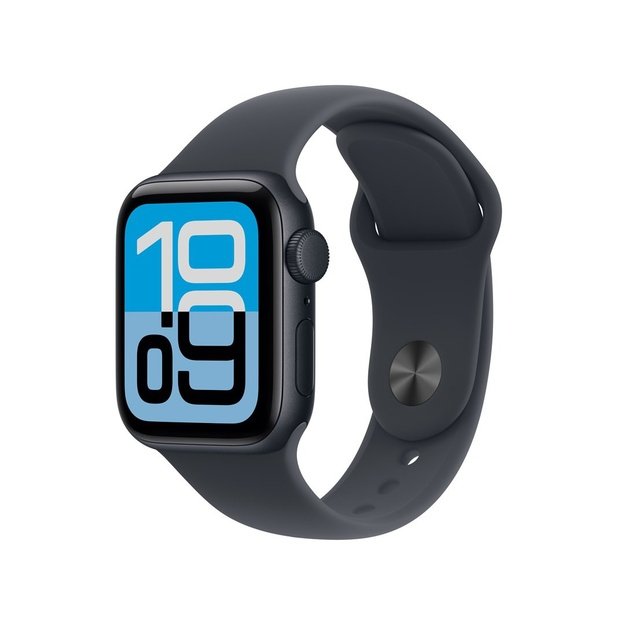 Apple Watch SE (3nd generation) SE 3 GPS 40mm Midnight Aluminium Case with Midnight Sport Band - M/L