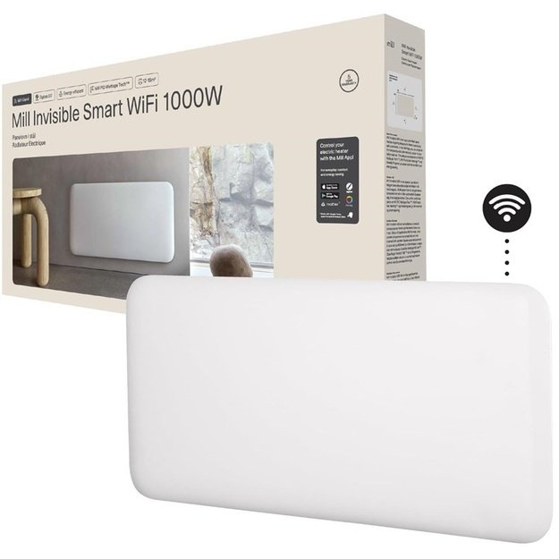 Panel heater Mill WiFi Gen 4 PA1000WIFI4 / 1000 W / area 12-16m2 / IPX4 / white
