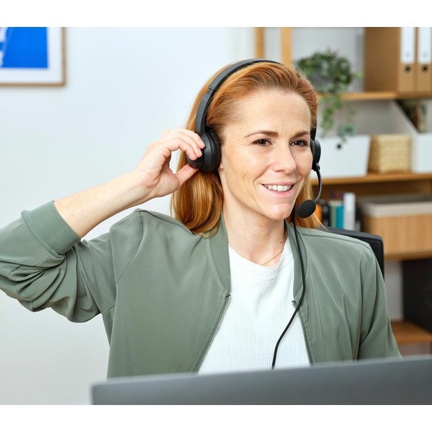 Trust HS-260 Headset Wired Neck-band Office/Call center USB Type-A Black