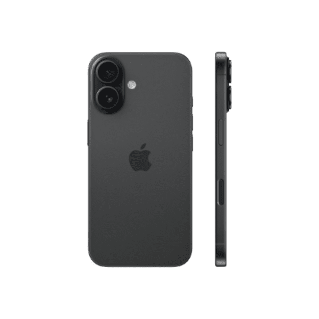 Apple | iPhone 16 | Black | 6.1   | Super Retina XDR | 2556 x 1179 pixels | A18 | Internal RAM 8 GB | 128 GB | Dual SIM | 4G | 5