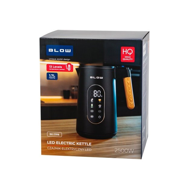 BLOW Black kettle with display BK-17PB 2500W