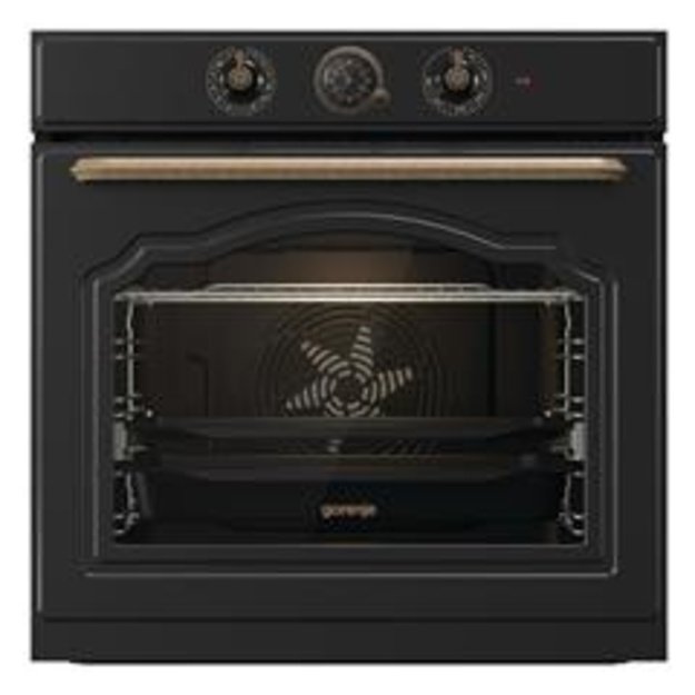 Gorenje Oven | BOS67372CLB | 77 L | Electric | AquaClean | Mechanical control | Steam function | Convection | Height 59.5 cm | W