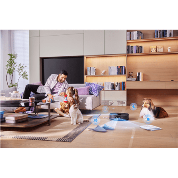 Midea Robot Vacuum Cleaner | V15 | Wet&Dry | 5200 mAh | Dust capacity 3 L | 16200 Pa | Black