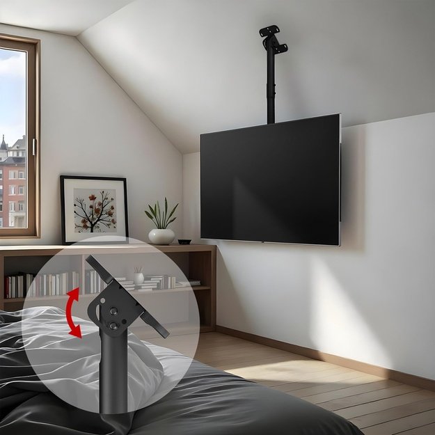 Maclean ceiling mount for TV, max load 60kg, 43-86 , max VESA 600x400, MC-112 B