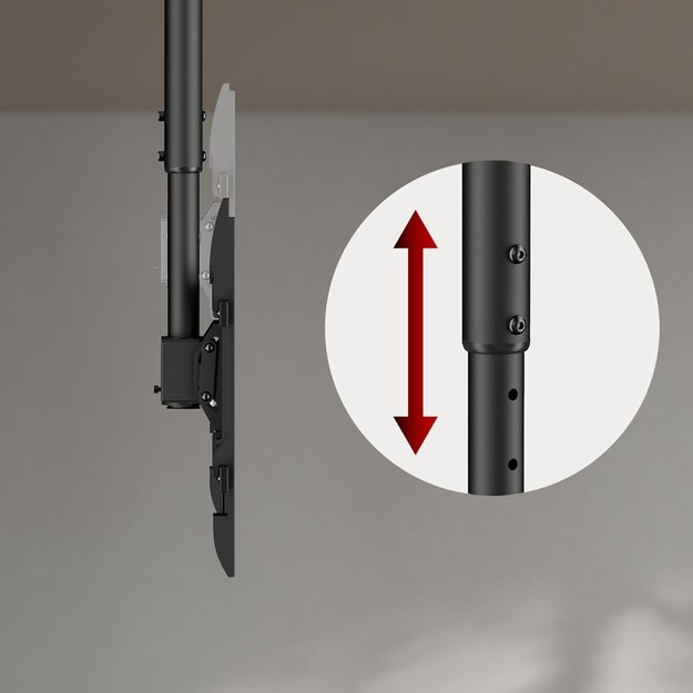 Maclean ceiling mount for TV, max load 60kg, 43-86 , max VESA 600x400, MC-112 B