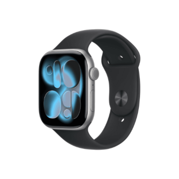 Apple Watch Series 11GPS + Cellular 46mm Space Grey Aluminium Case with Black Sport Band - M/L | Apple