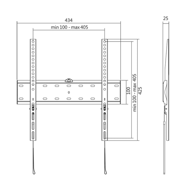Logilink BP0013 TV Wall mount, 32 -55 , fix, 25mm | Logilink