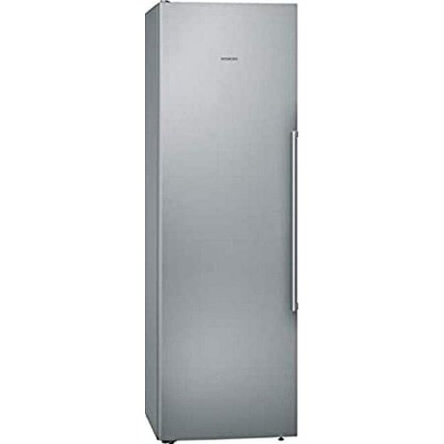 186 cm ner. plieno spalvos No Frost &scaron;aldytuvas be &scaron;aldymo kameros  Siemens KS36FPI3P