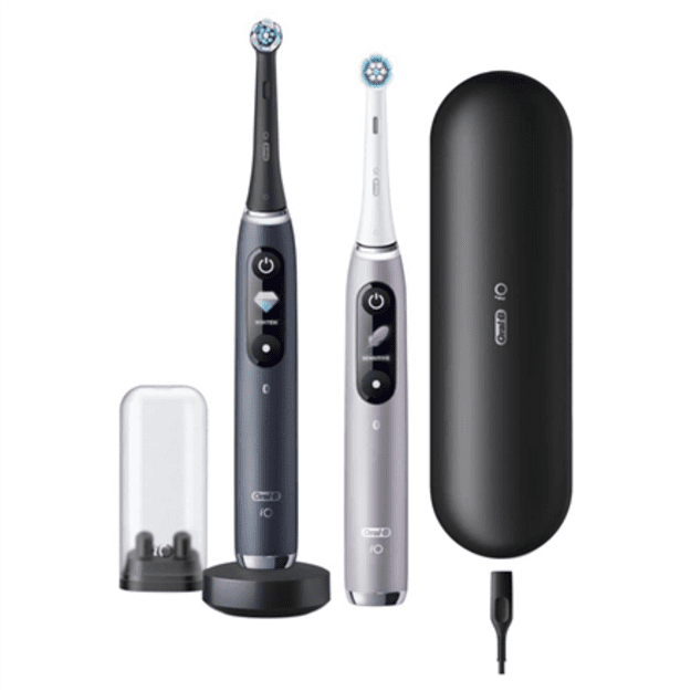 Oral-B Electric Toothbrush iO 9 Series Duo Rechargeable For adults Number of brush heads included 2 Black Onyx/Rose Number of